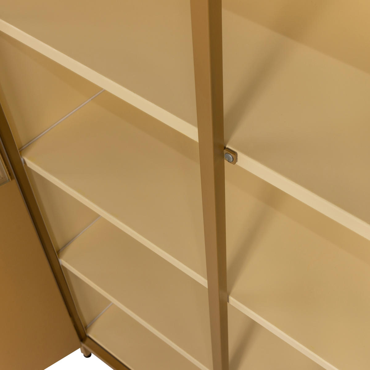 VITRINE Exhibit in Honig  - Honig, Design, Glas/Metall (96/200/40cm) - Livetastic