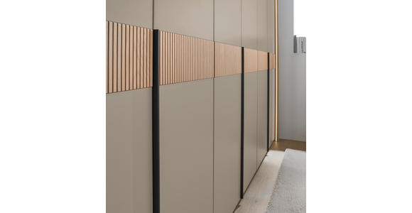 DREHTÜRENSCHRANK  in Taupe, Eichefarben  - Taupe/Eichefarben, Design, Holz/Holzwerkstoff (299,2/229,4/59,5cm) - Dieter Knoll