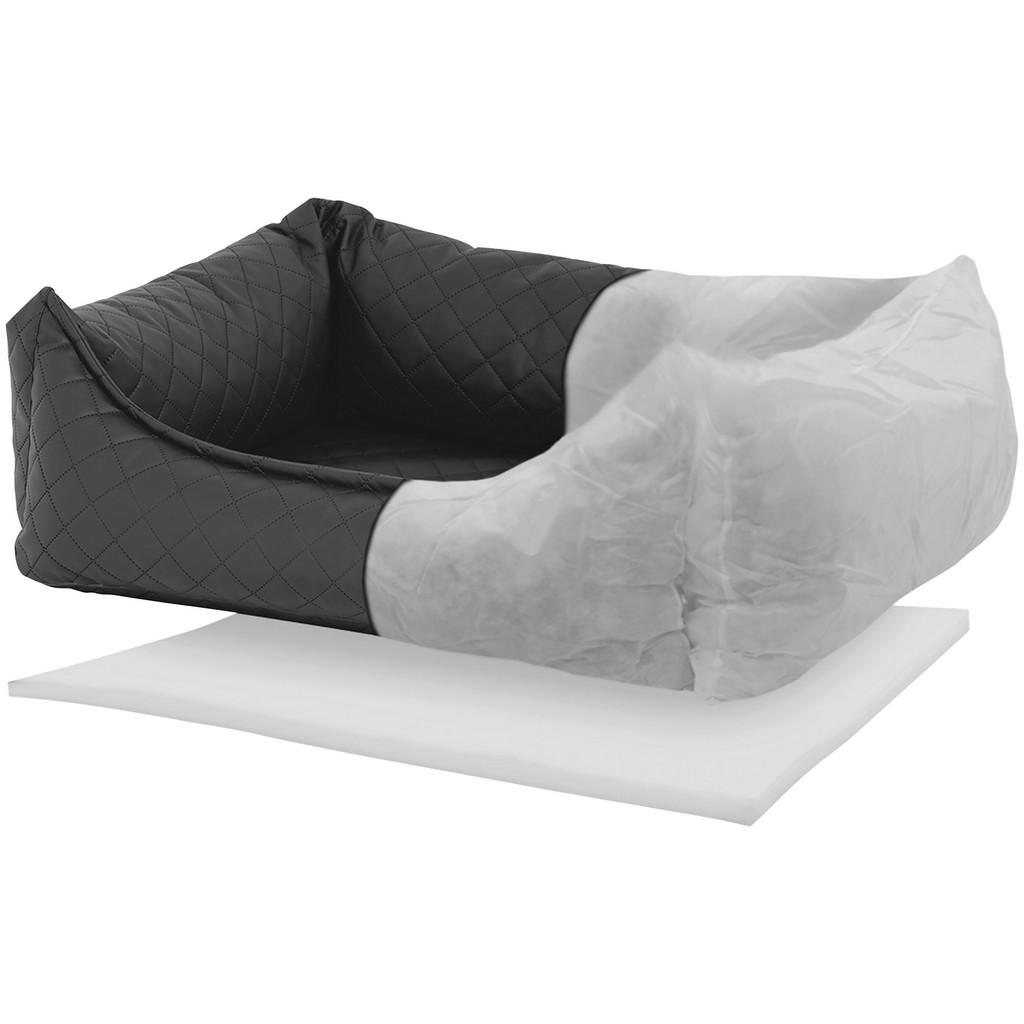 Thumbnail - Xxxl Haustierkissen, Dunkelgrau, Textil, Uni, Füllung: Schaumstoff, rechteckig, 100x25x80 cm, Oeko-Tex® Standard 100, Ma...