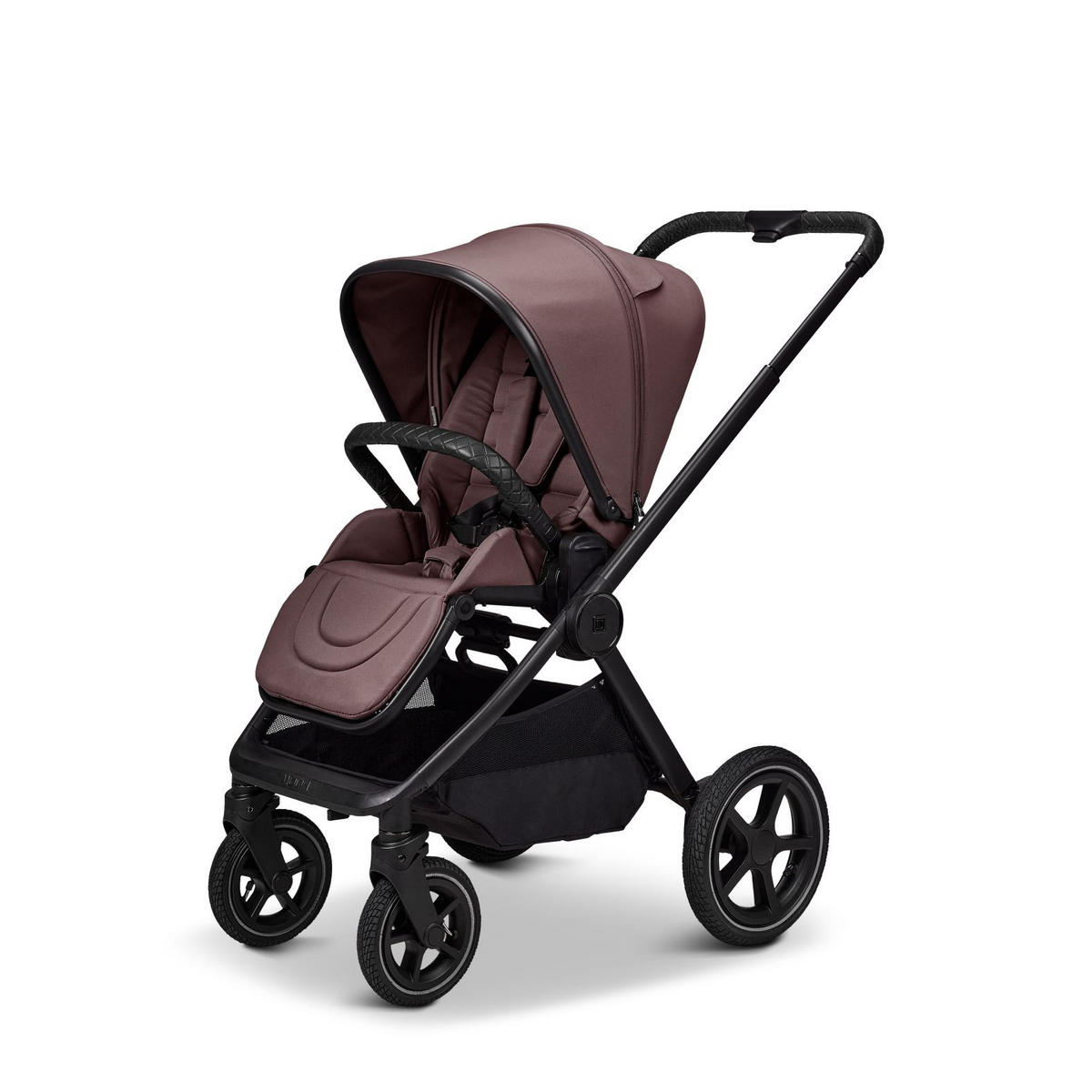 KINDERWAGENSET  GIO FOLD SET AIR  tonka  - Schwarz/Mokka, Basics, Textil/Metall (120/58/92cm) - Moon Edition