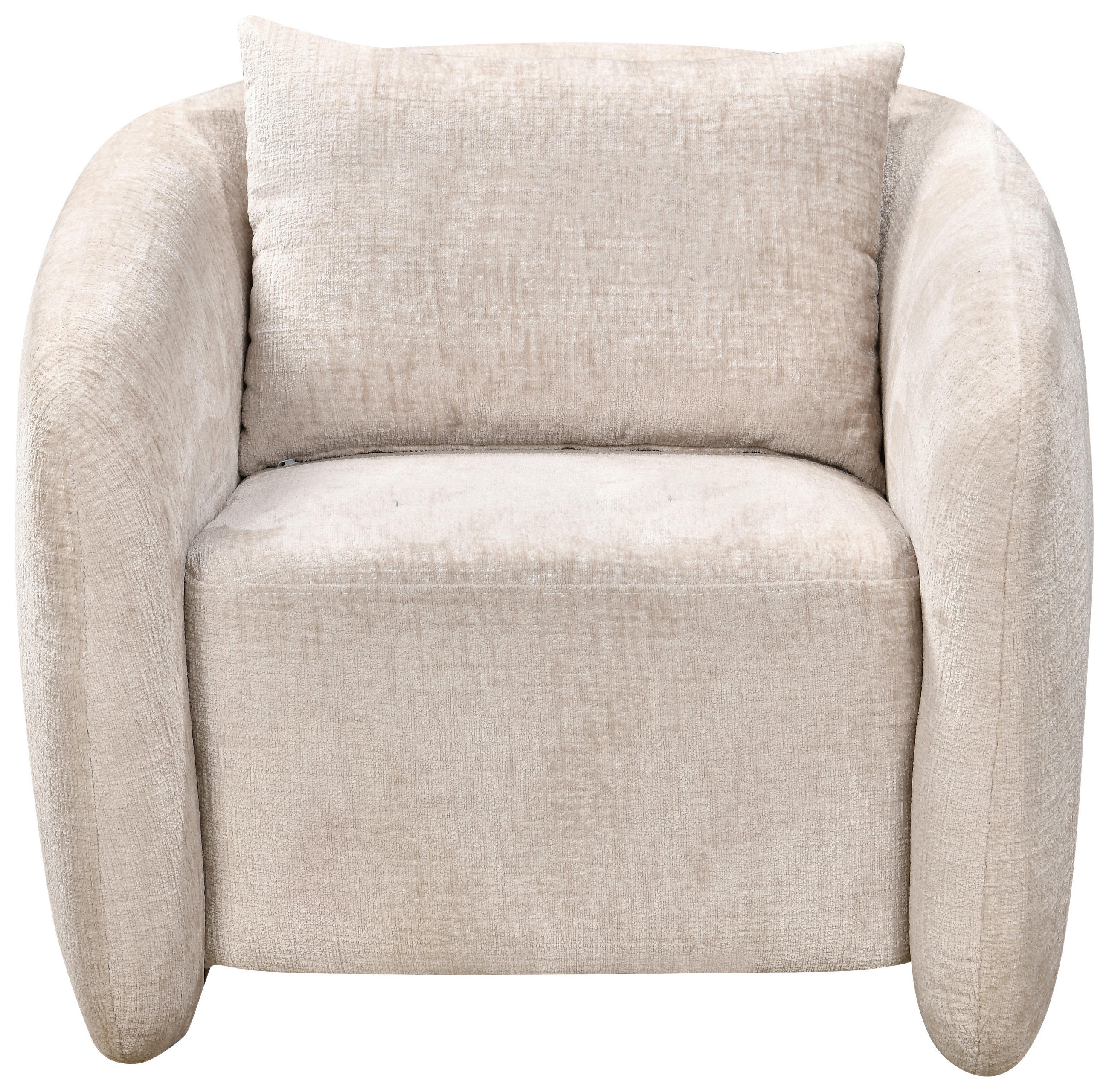 SESSEL Struktur Beige    - Beige/Schwarz, Design, Kunststoff/Textil (87/75/95cm) - Ambia Home