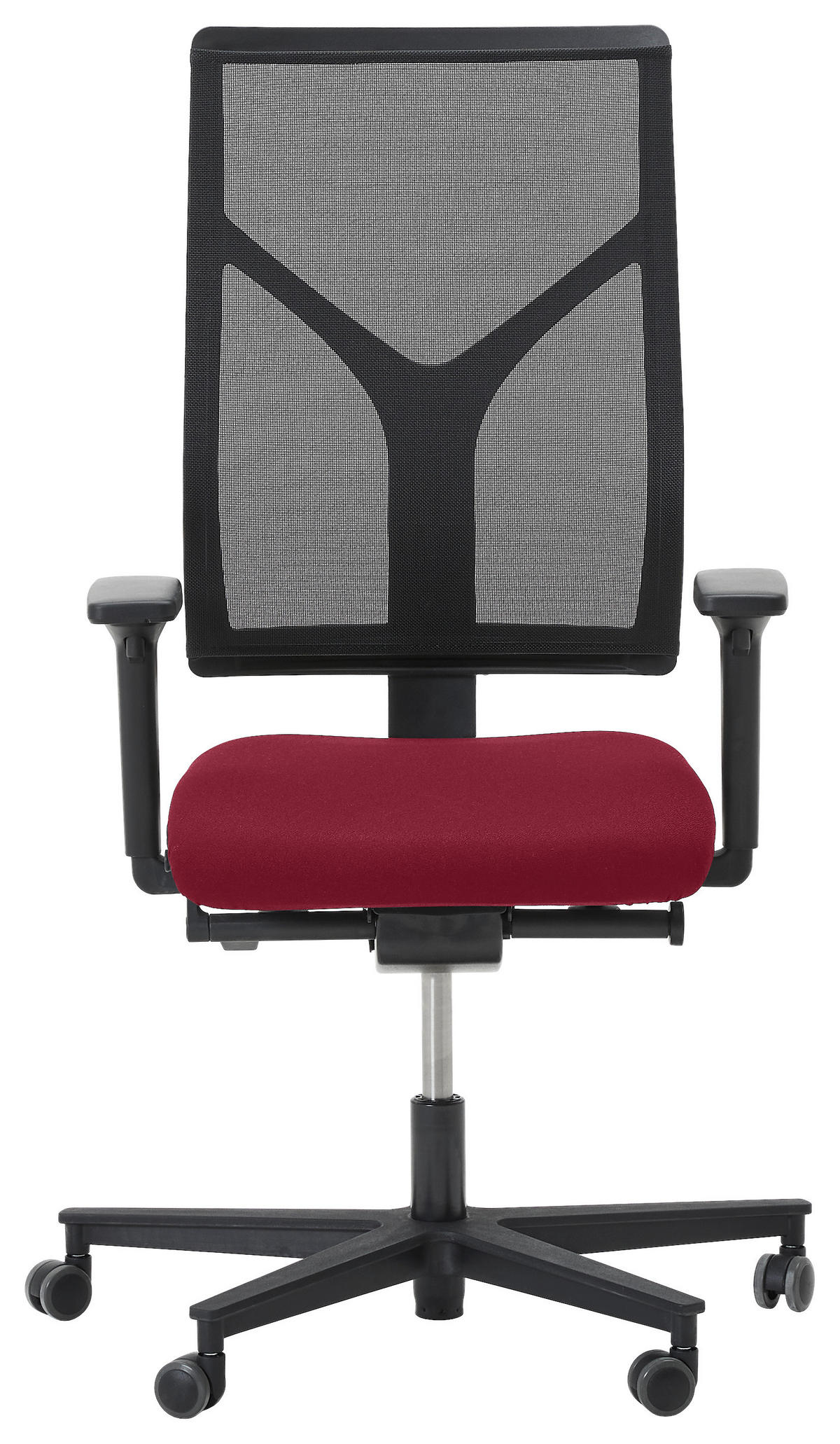 DREHSTUHL Bordeaux  - Bordeaux/Schwarz, KONVENTIONELL, Kunststoff/Textil (63/105/46cm) - Dieter Knoll