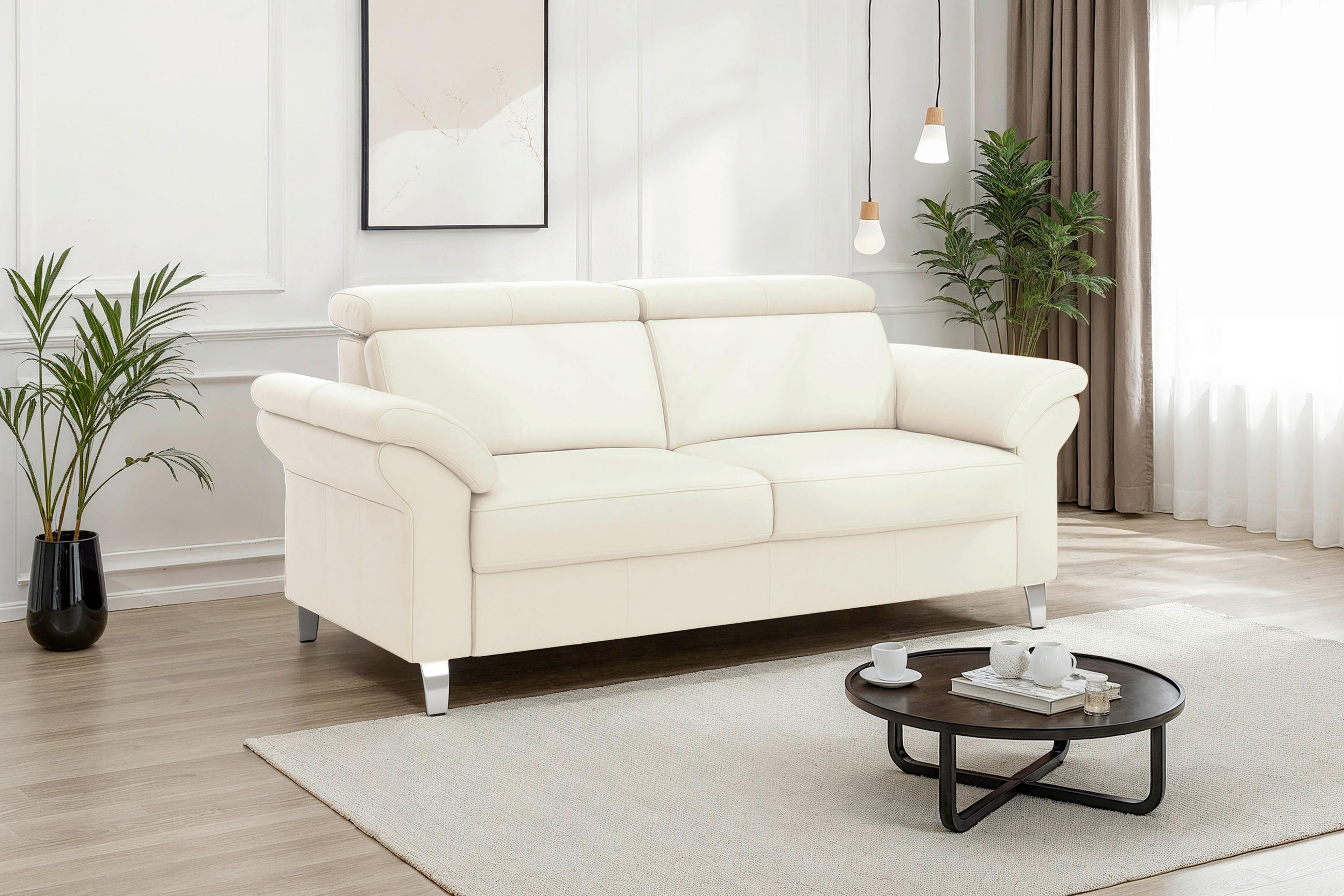 Sit & More 2-Sitzer-Sofa Arngast E Weiß 156x84x93 cm