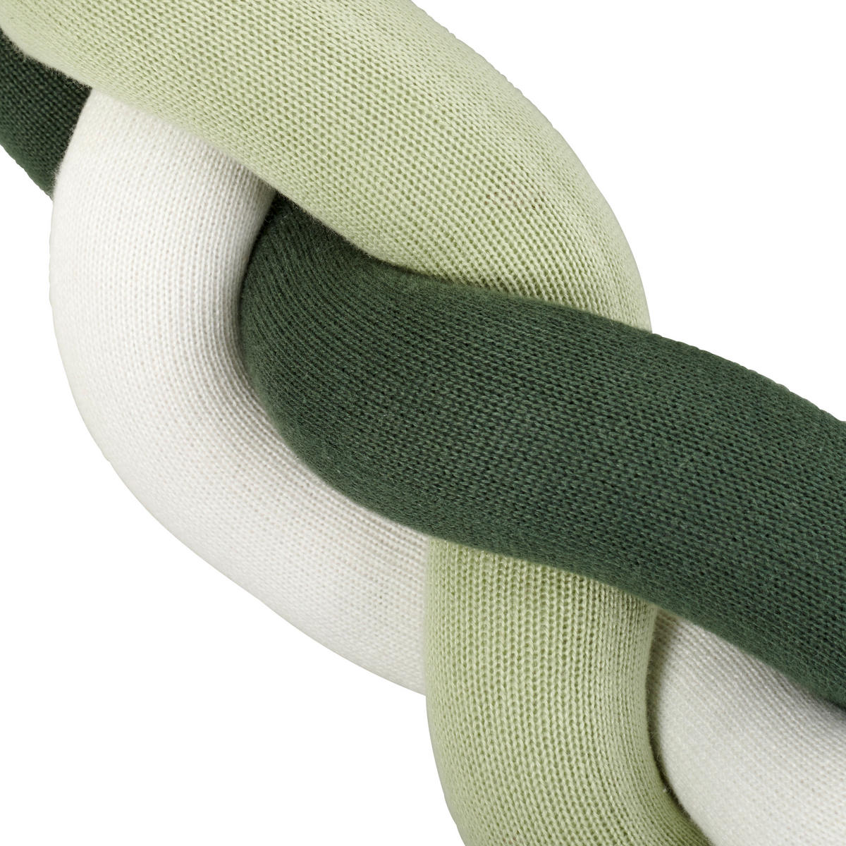 NESTCHENSCHLANGE   9/180 cm  - Salbeigrün/Creme, Basics, Textil (9/180cm) - Patinio