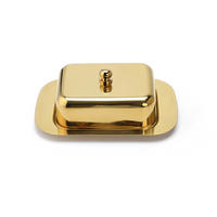 BUTTERDOSE Metall  - Goldfarben, Basics, Metall (18,5/12,2/7,0cm) - Echtwerk