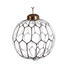 CHRISTBAUMKUGEL-SET 3-teilig Kupferfarben, Transparent - Transparent/Kupferfarben, Basics, Glas (8cm)
