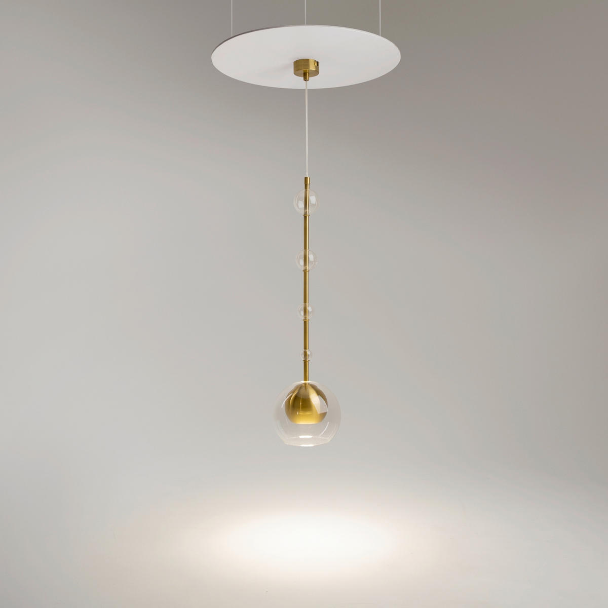PENDELLEUCHTE Ros 16/362.5 cm  - Messingfarben, Design, Metall (16/362.5cm) - MAYTONI