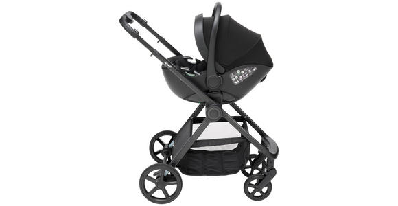 KINDERWAGENSET  - Schwarz, Basics, Textil/Metall - My Baby Lou