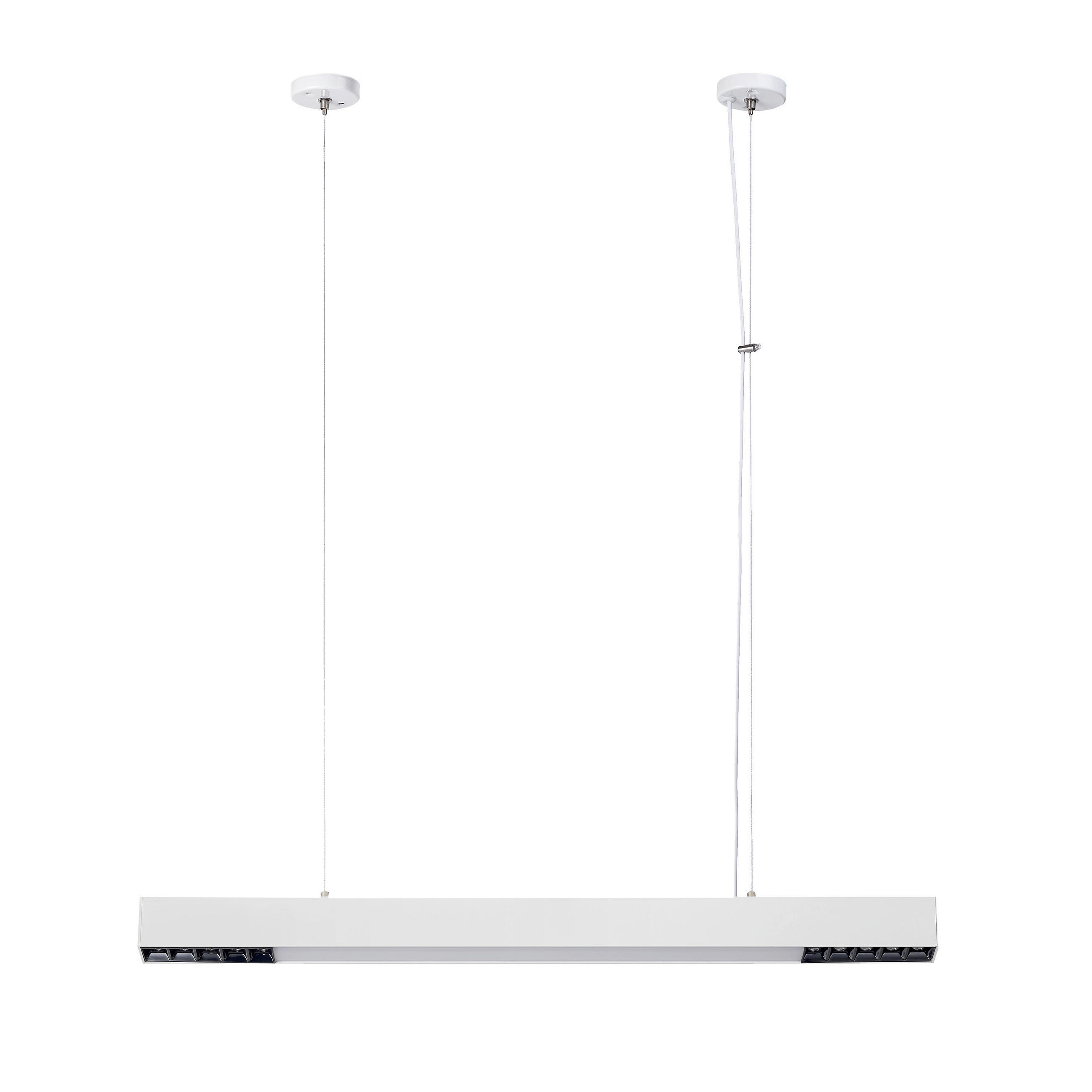LED-HÄNGELEUCHTE Cali 120/80/6 cm  - Weiß, Design, Metall (120/80/6cm)