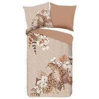 WENDEBETTWÄSCHE Chevy Biber 155/220 cm  - Taupe/Beige, Natur, Textil (155/220cm)