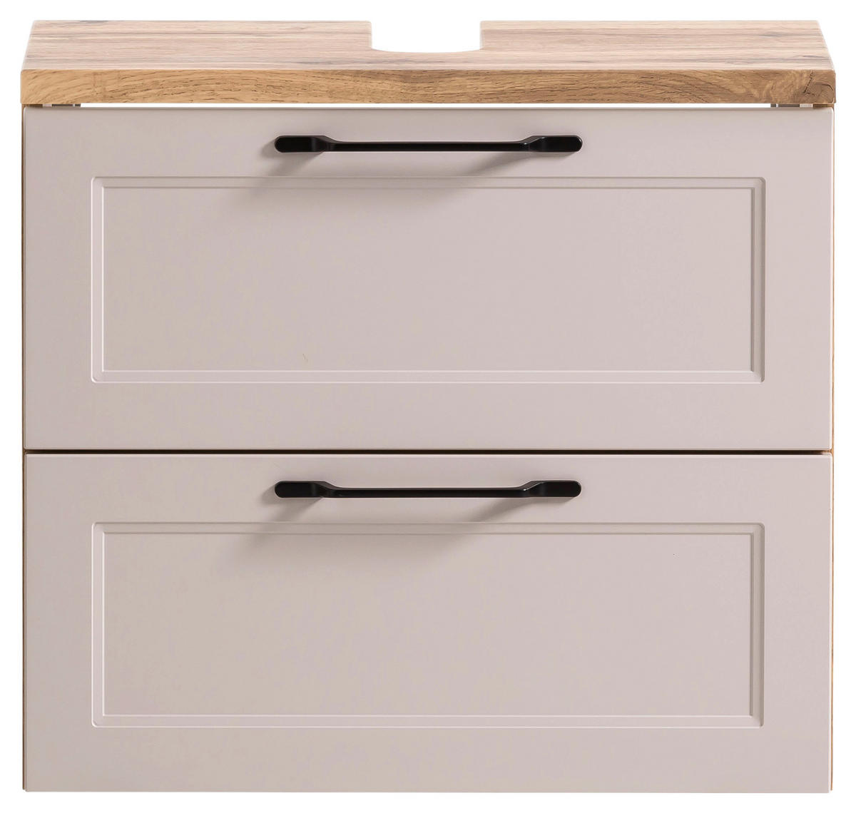 WASCHBECKENUNTERSCHRANK 60/55/35 cm  - Kaschmir/Eiche Wotan, ROMANTIK / LANDHAUS, Holzwerkstoff/Kunststoff (60/55/35cm) - Xora