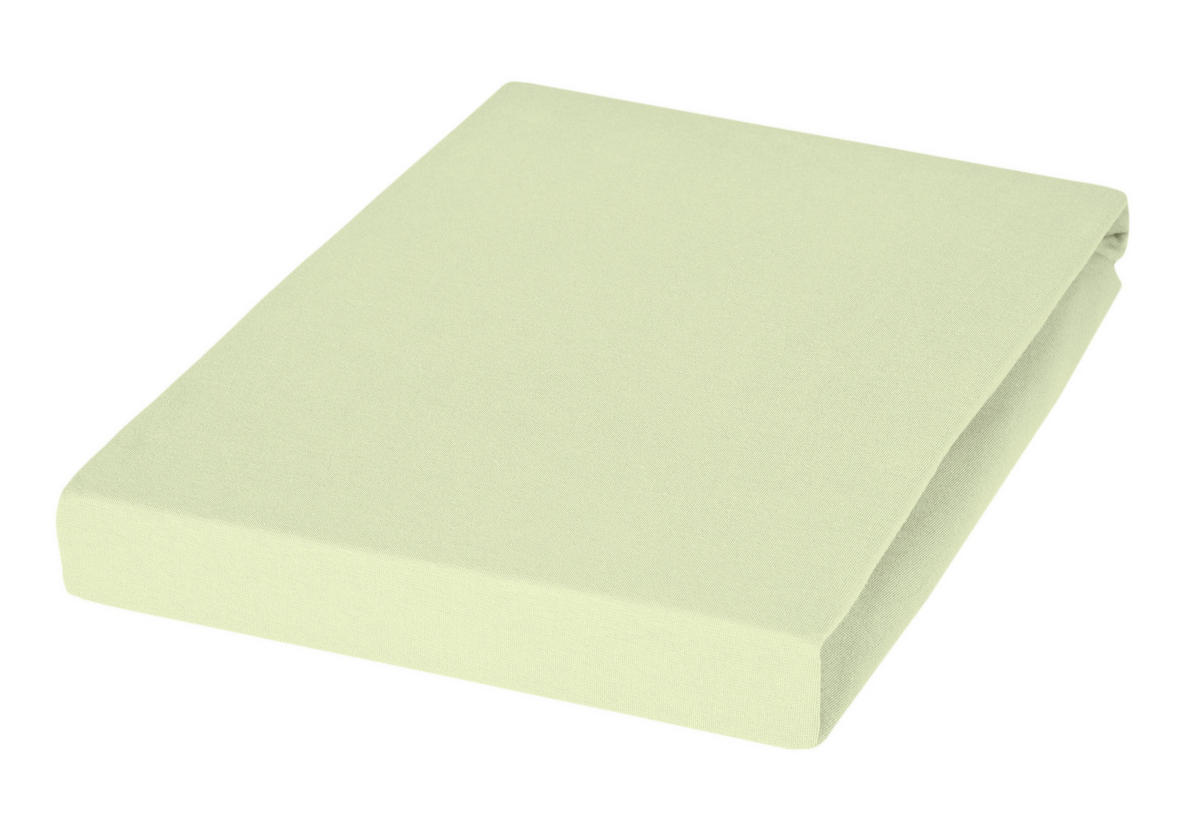 SPANNBETTTUCH Jersey  - Hellgrün, Basics, Textil (200/200cm) - Janine