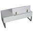 COUCHTISCH Weiß - Alufarben/Weiß, KONVENTIONELL, Metall (120/60/46-59cm) - Carryhome