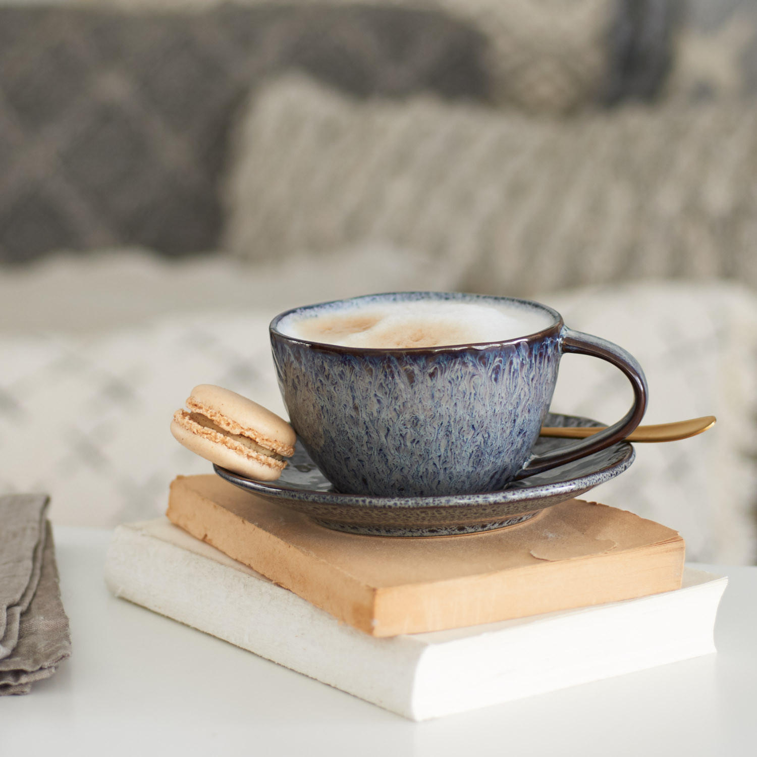 UNTERTASSENSET Matera    - Anthrazit, LIFESTYLE, Keramik (15cm) - Leonardo