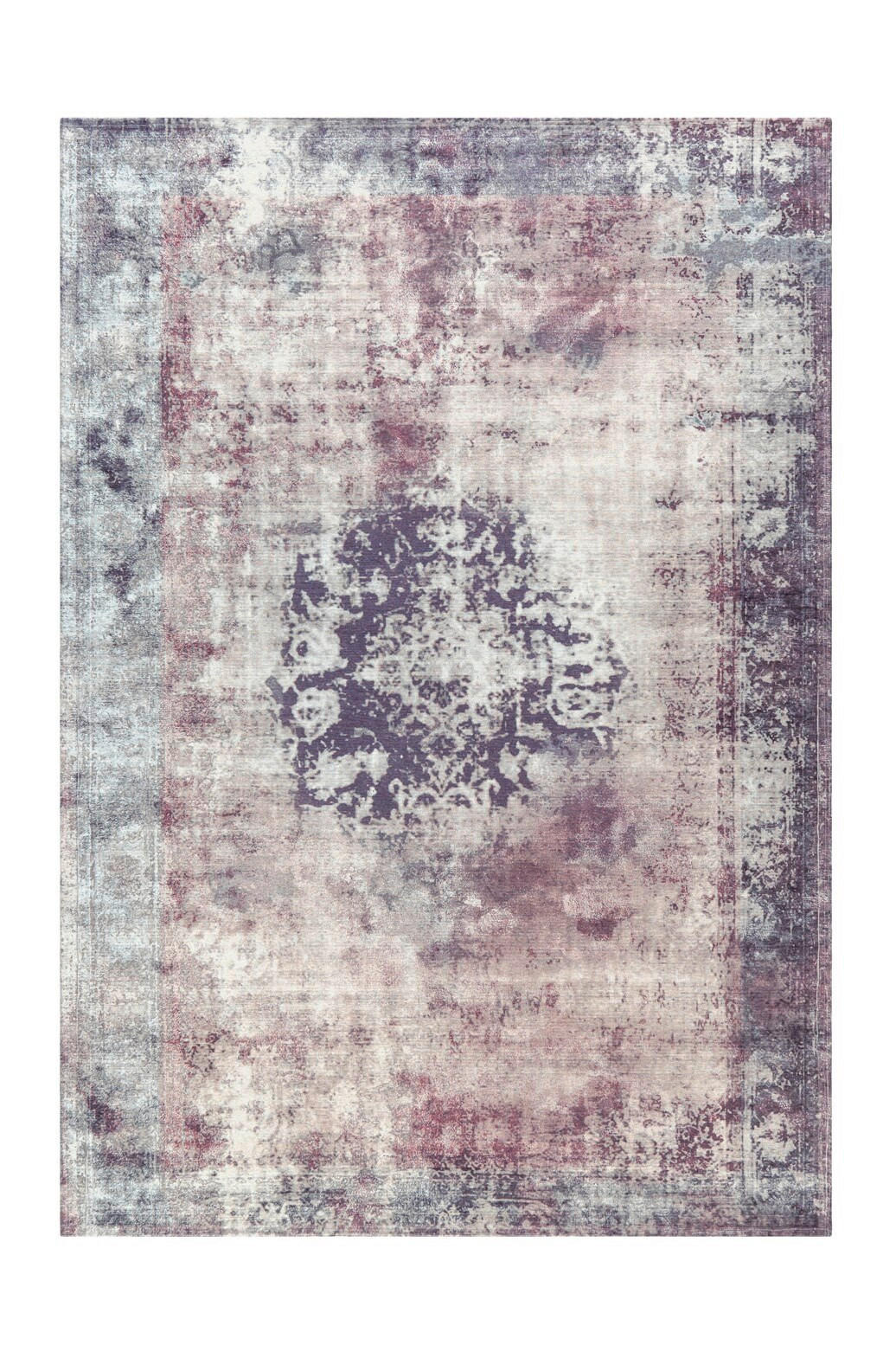 FLACHWEBETEPPICH 160/230 cm Vintage 8403 Anthrazit Anthrazit  - Anthrazit, KONVENTIONELL, Textil (160/230cm)