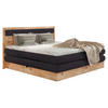 BOXSPRINGBETT 180/200 cm  in Schwarz, Eichefarben  - Eichefarben/Schwarz, KONVENTIONELL, Holz/Holzwerkstoff (180/200cm) - Valnatura