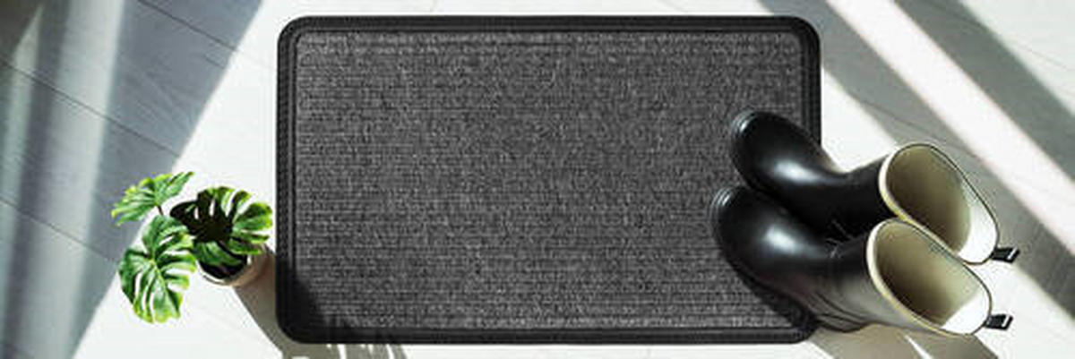 FUßMATTE  40/60 cm  Grau  - Grau, KONVENTIONELL, Textil (40/60cm) - Esposa