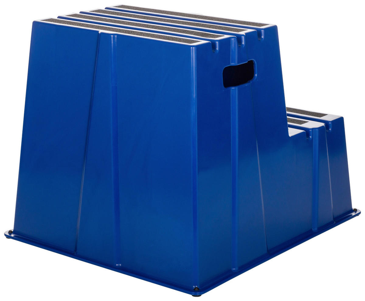 TRITTHOCKER Blau  - Blau, Basics, Kunststoff (57/51/65cm) - MID.YOU