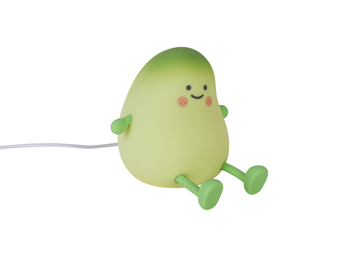 NOČNÉ SVETLO, 12,2/11,6/12,2 cm - zelená, Trend, plast (12,2/11,6/12,2cm) - Novel