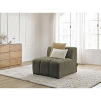 SOFAELEMENT ANNECY Bouclé Grün  - Schwarz/Grün, MODERN, Kunststoff/Textil (91/72/91cm)