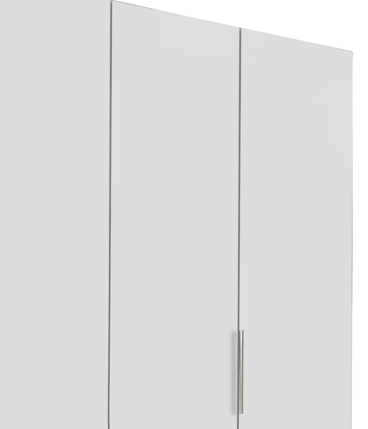 DREHTÜRENSCHRANK 200/216/58 cm 4-türig Weiß, Eichefarben  - Chromfarben/Eichefarben, MODERN, Holzwerkstoff/Kunststoff (200/216/58cm) - MID.YOU