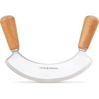 WIEGEMESSER Edelstahl  - Silberfarben/Akaziefarben, Basics, Holz/Metall (24/24,5/24cm) - Cole & Mason