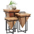 BEISTELLTISCH in Holz, Metall 36/36/56 cm - Schwarz/Naturfarben, Trend, Holz/Metall (36/36/56cm) - Ambia Home BEISTELLTISCH in Holz, Metall 36/36/56 cm - Schwarz/Naturfarben, Trend, Holz/Metall (36/36/56cm) - Ambia Home