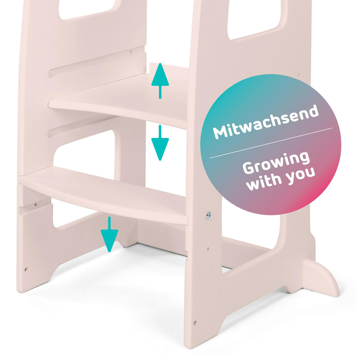 LERNTURM  - Beige, Basics, Holz (42,5/62,2/92cm) - Tobi