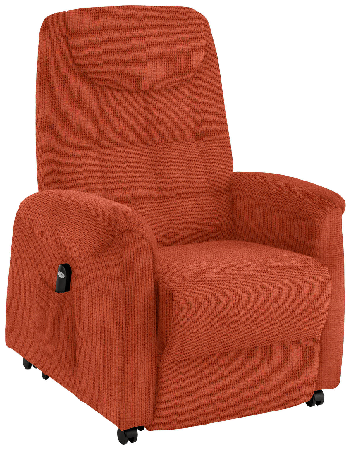 FERNSEHSESSEL in Mikrofaser Orange  - Schwarz/Orange, KONVENTIONELL, Kunststoff/Textil (83/113/92cm) - Xora