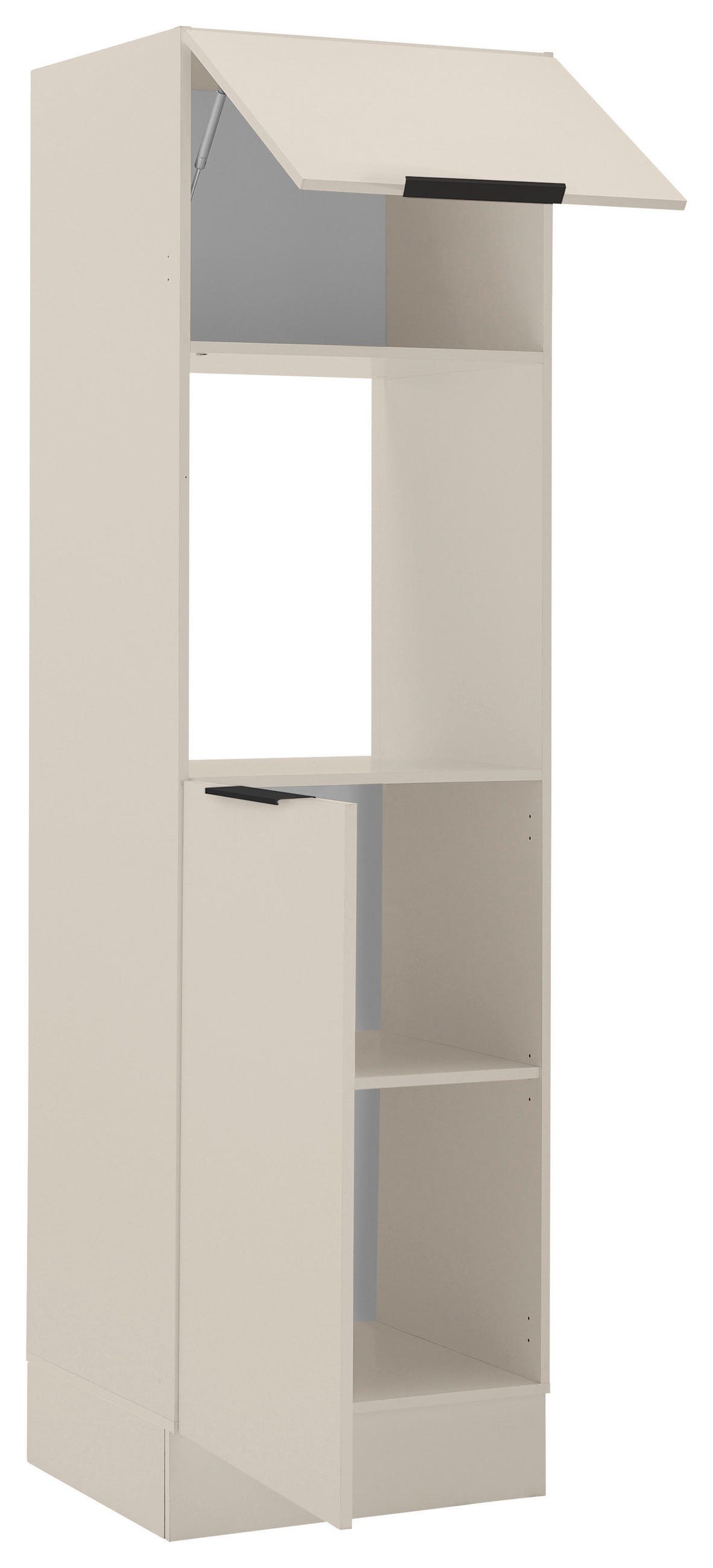 GERÄTEUMBAUSCHRANK 60/211/57 cm in Kaschmir - Kaschmir/Schwarz, Basics, Holzwerkstoff/Metall (60/211/57cm) - Carryhome