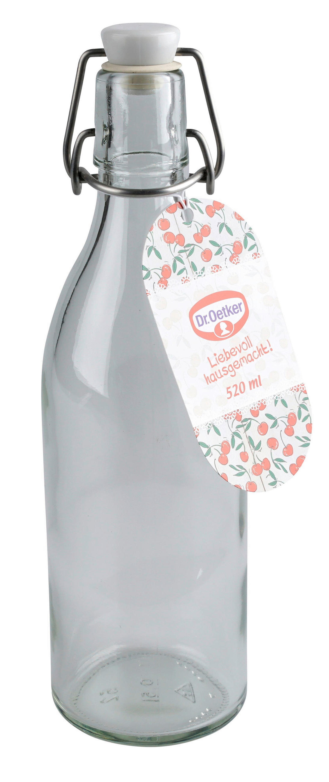 UNIVERZÁLIS PALACK  - áttetsző, Basics, üveg/fém (500ml) - Dr.Oetker