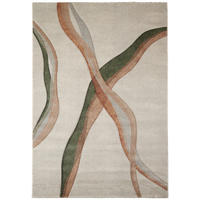 VÄVD MATTA 160/230 cm  - beige/grön, Design, textil (160/230cm) - Novel