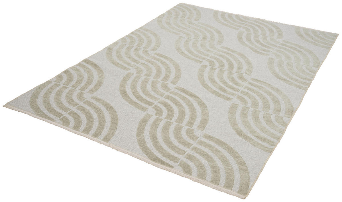 FLACHWEBETEPPICH 160/230 cm Waves Grün  - Grün, LIFESTYLE, Textil (160/230cm) - Novel