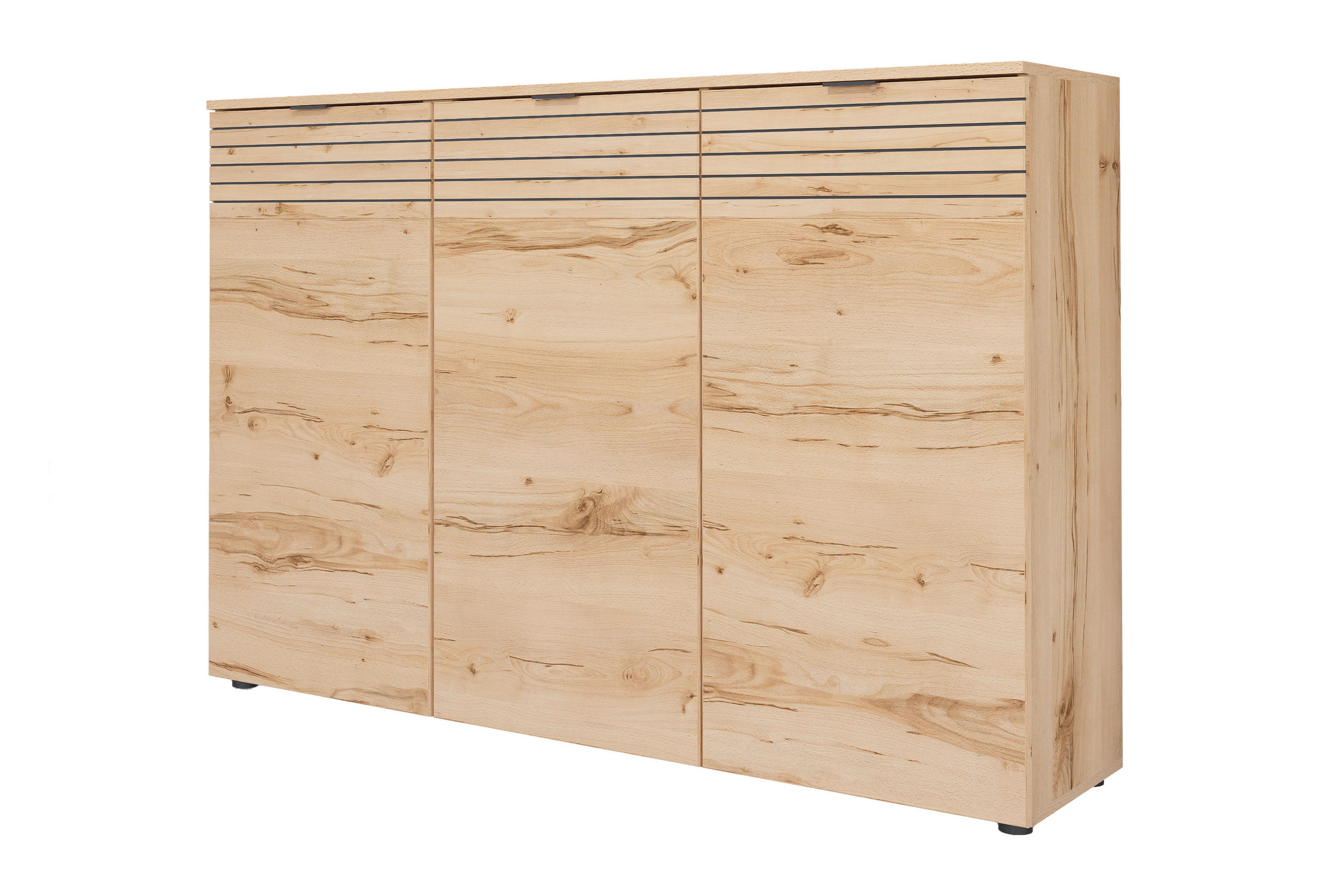 SCHUHSCHRANK Buchefarben  - Buchefarben/Schwarz, Design, Holzwerkstoff/Metall (150/103/38cm) - MID.YOU