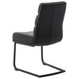 SCHWINGSTUHL  in Stahl Webstoff  - Anthrazit/Schwarz, Design, Textil/Metall (47/90/64cm) - Dieter Knoll