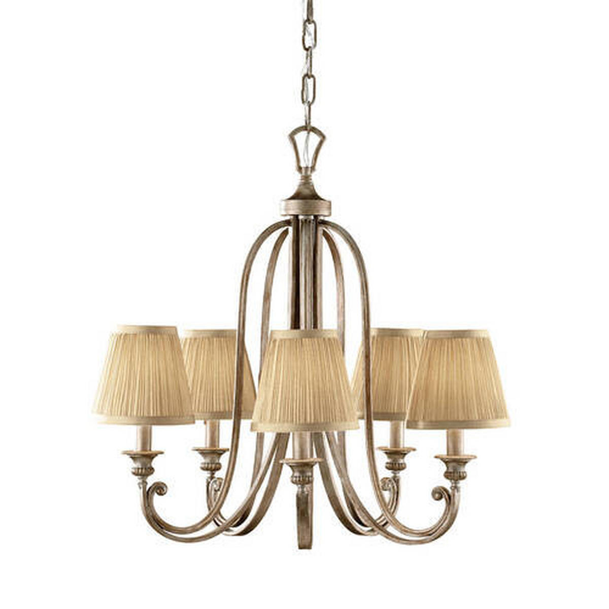 LESTENEC  Elstead Abbey      48.3/66.3 cm      E14 - srebrne barve/peščene barve, Konvencionalno, kovina (48.3/66.3cm) - Elstead Lighting