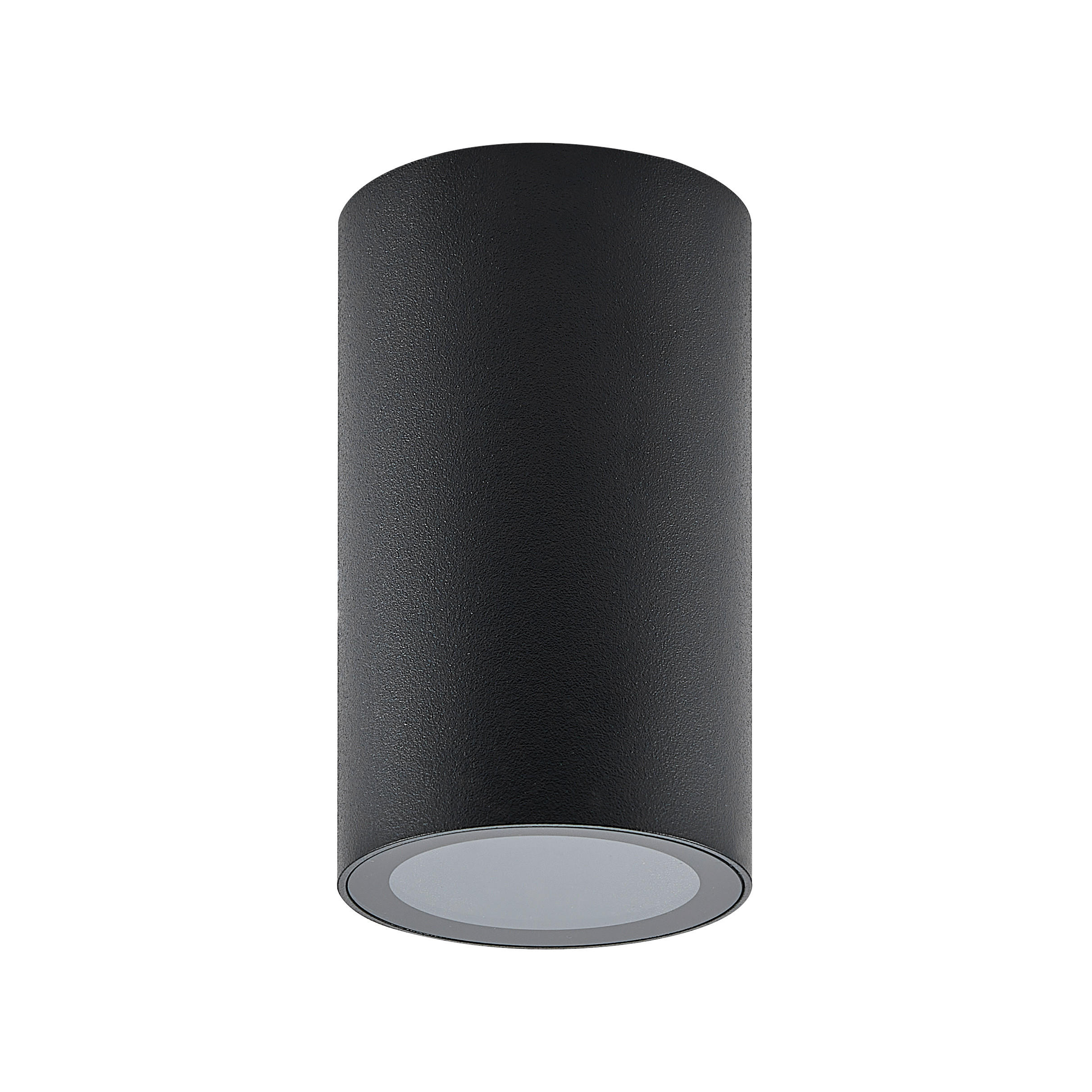 BADEZIMMER-DECKENLEUCHTE 6/6/10,5 cm    - Schwarz, Design, Metall (6/6/10,5cm)