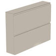 SCHUHKIPPER - Sandfarben, Design, Glas/Holzwerkstoff (110/82/22cm) - Moderano