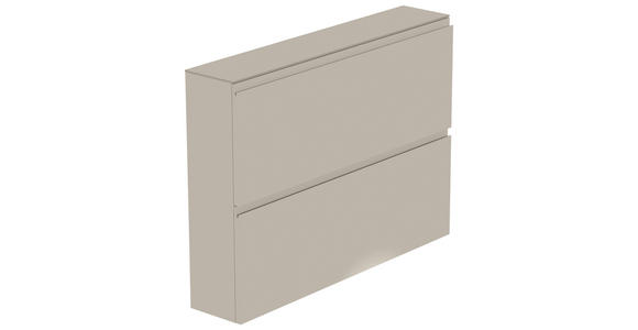 SCHUHKIPPER - Sandfarben, Design, Glas/Holzwerkstoff (110/82/22cm) - Moderano