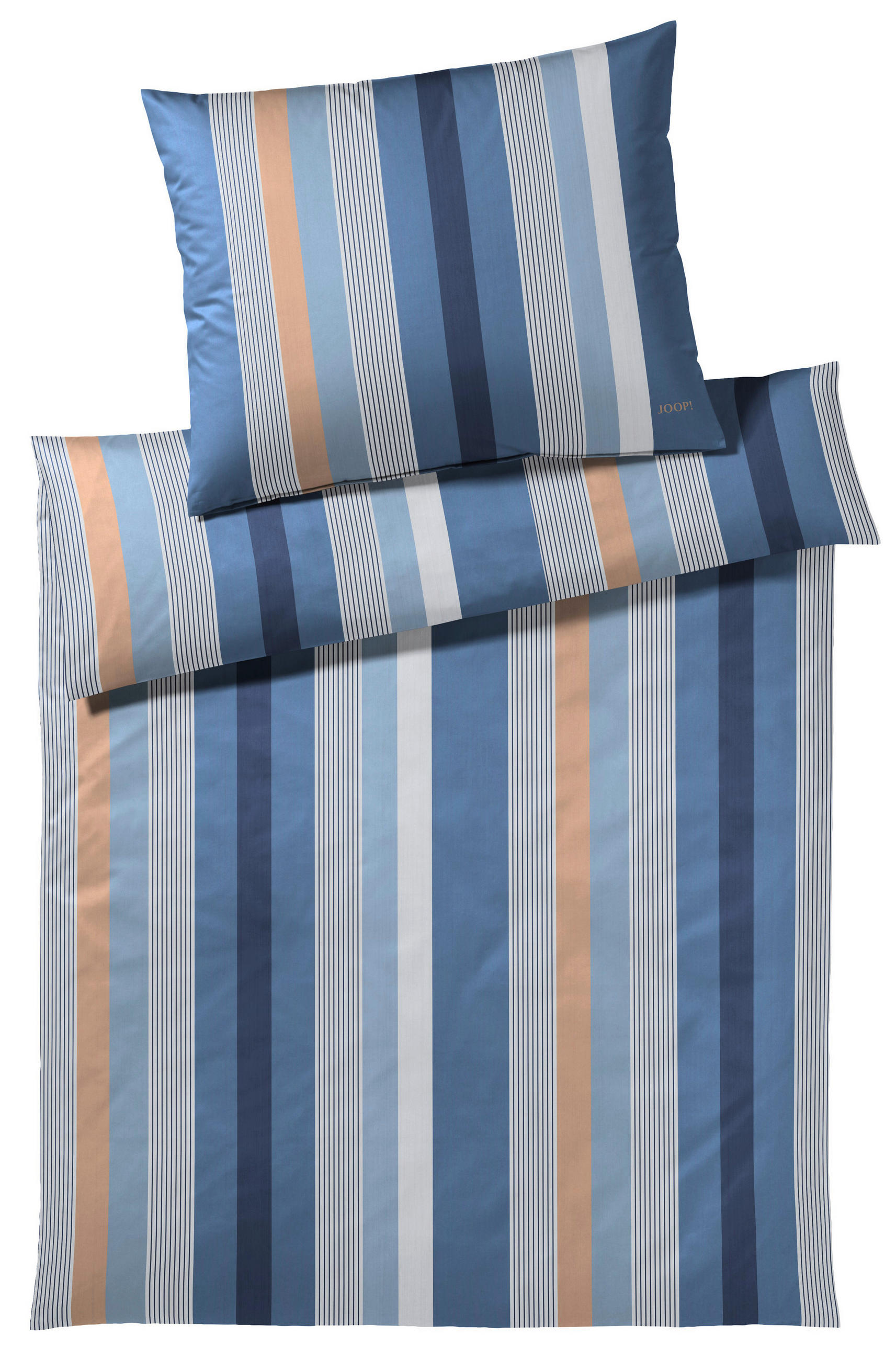 BETTWÄSCHE Makosatin 200/200 cm  - Blau, Design, Textil (200/200cm) - Joop!