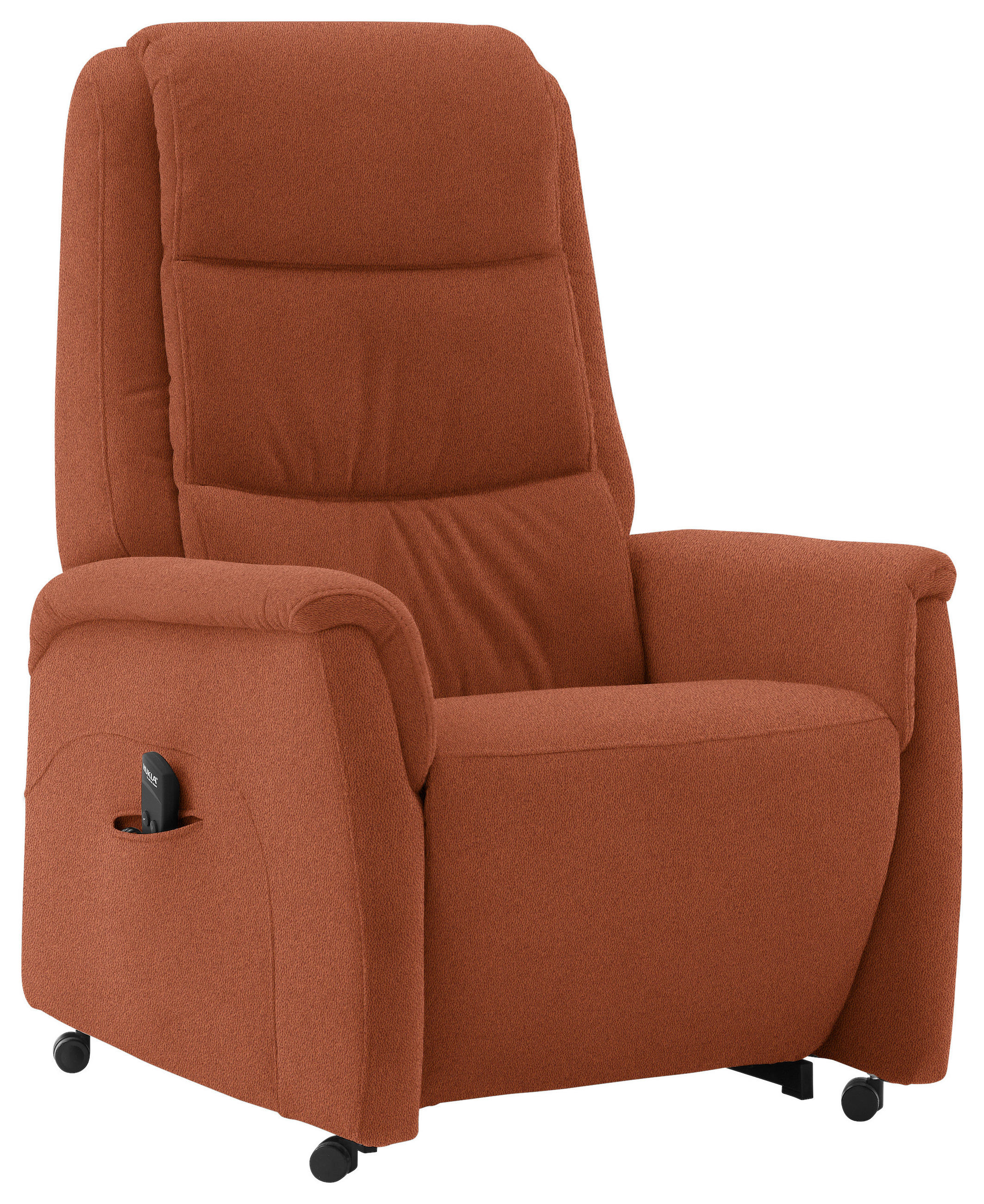 FERNSEHSESSEL Mikrofaser Rostfarben  - Rostfarben/Schwarz, Konventionell, Kunststoff/Textil (70/107/88cm) - Livetastic