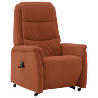FERNSEHSESSEL in Mikrofaser Rostfarben  - Rostfarben/Schwarz, KONVENTIONELL, Kunststoff/Textil (70/107/88cm) - Valdera