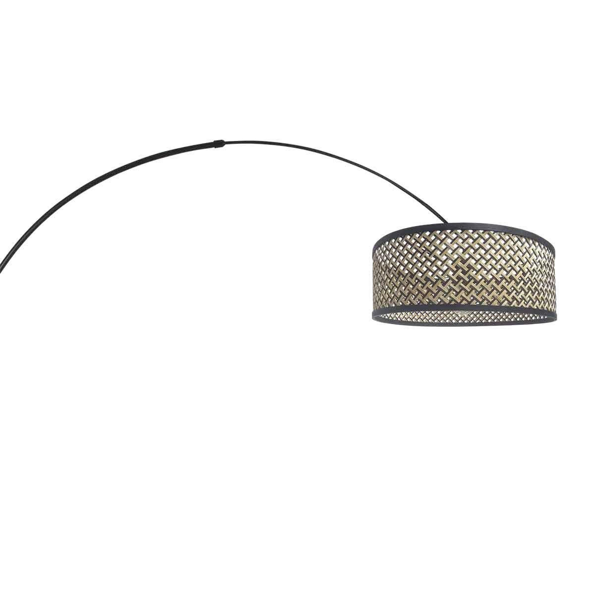 STEHLEUCHTE SPARKLED LIGHT 50/240/230 cm  - Schwarz, Trend, Naturmaterialien/Metall (50/240/230cm)