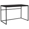 SCHREIBTISCH 118/60/75 cm  in Schwarz  - Schwarz, Design, Holzwerkstoff/Metall (118/60/75cm)