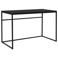 SCHREIBTISCH 118/60/75 cm  in Schwarz  - Schwarz, Design, Holzwerkstoff/Metall (118/60/75cm)