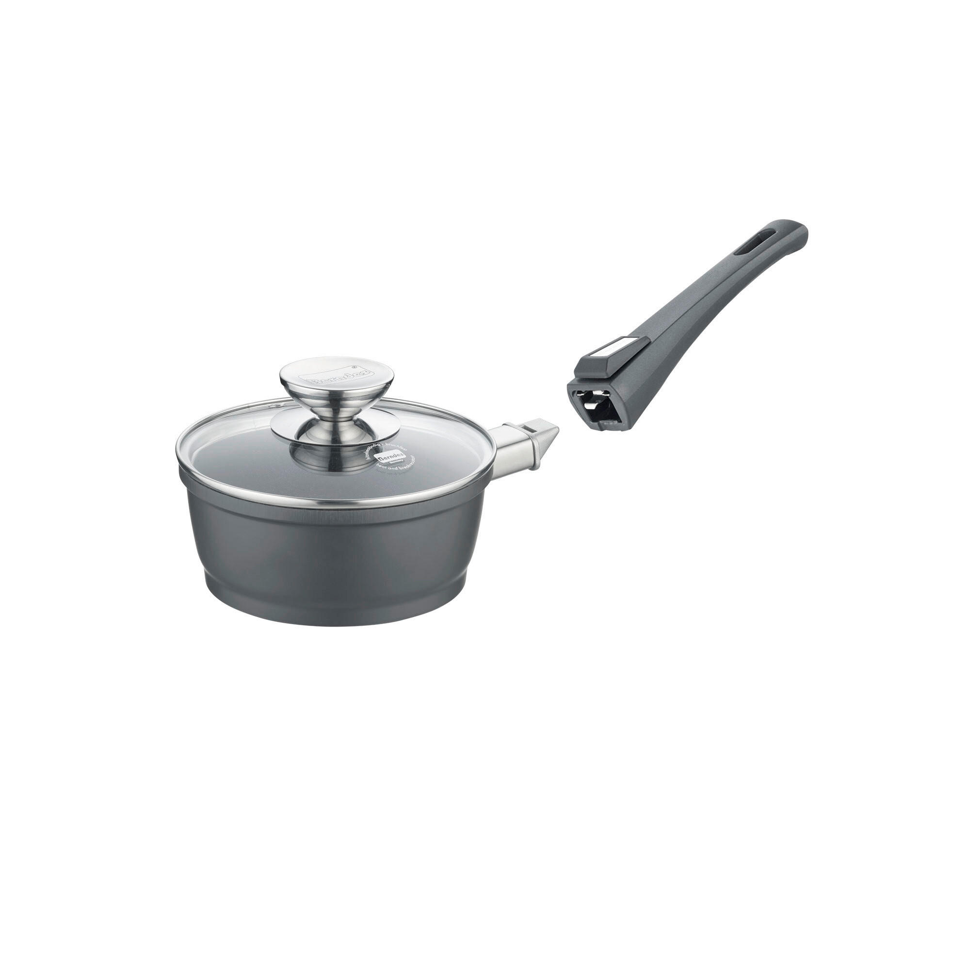 RAJNICA S RUKOVÄŤOU 1,25 l - čierna, Basics, kov (18,8/9,8/41cm) - Berndes