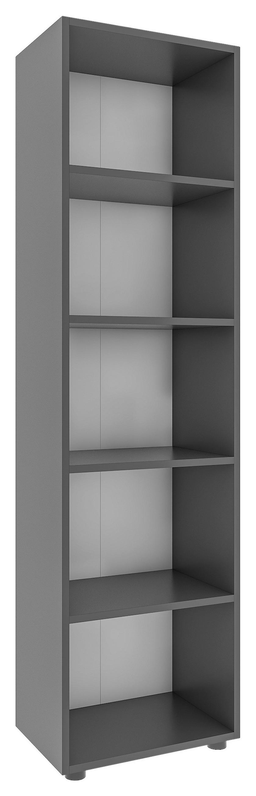 REGAL  49/178/32 cm Anthrazit  - Anthrazit/Schwarz, MODERN, Holzwerkstoff/Kunststoff (49/178/32cm) - MID.YOU