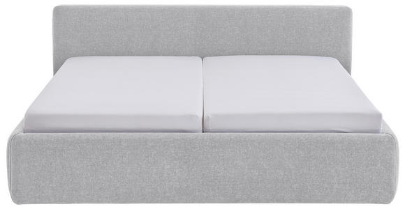 POLSTERBETT Bettkasten, Lattenroste Hellgrau 180/200 cm  - Birkefarben/Buchefarben, Design, Holz/Textil (180/200cm) - Xora