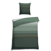 BETTWÄSCHE 2-teilig Satin 155/220 cm  - Dunkelgrün, Basics, Textil (155/220cm) - Florella