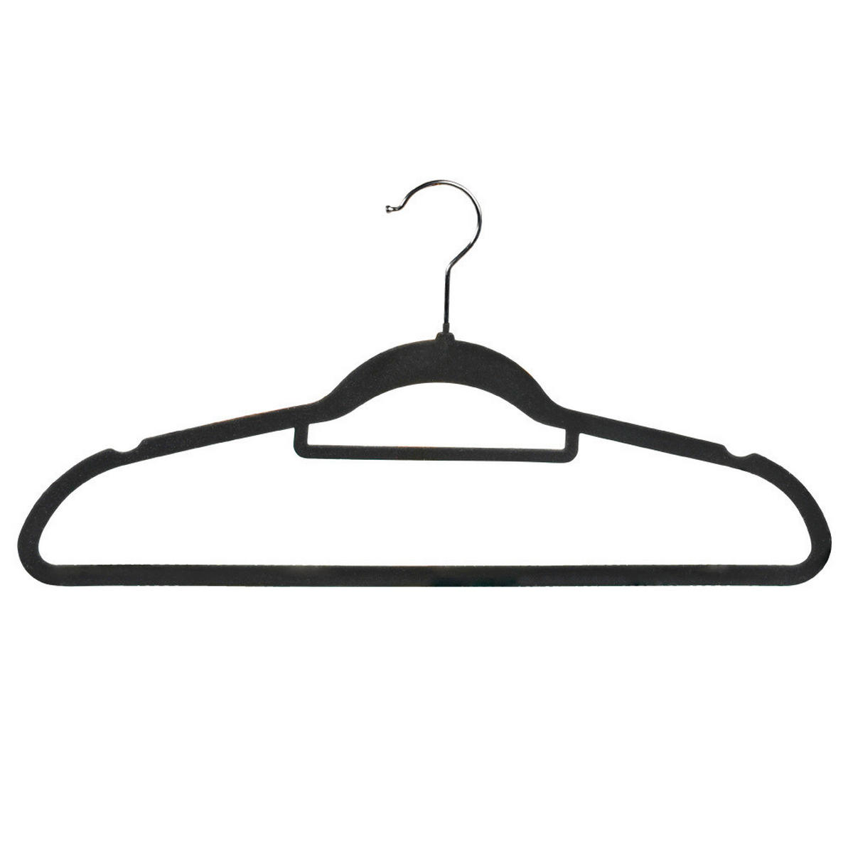 KLEIDERBÜGEL Kunststoff  - Anthrazit, Basics, Kunststoff (45.5/3,6/23cm) - Kesper